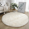 Living Room Rugs Bedroom Carpet Decoration Home Decor Aesthetic Furry Comfort Round Carpet White Pink Green Foot Mat Area Rug