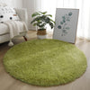 Living Room Rugs Bedroom Carpet Decoration Home Decor Aesthetic Furry Comfort Round Carpet White Pink Green Foot Mat Area Rug