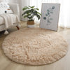 Living Room Rugs Bedroom Carpet Decoration Home Decor Aesthetic Furry Comfort Round Carpet White Pink Green Foot Mat Area Rug